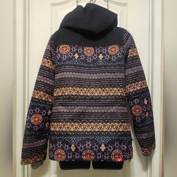 Roxy Multicolor Patterned Ski Jacket Size 16 XXL Girls EUC - Picture 2 of 7